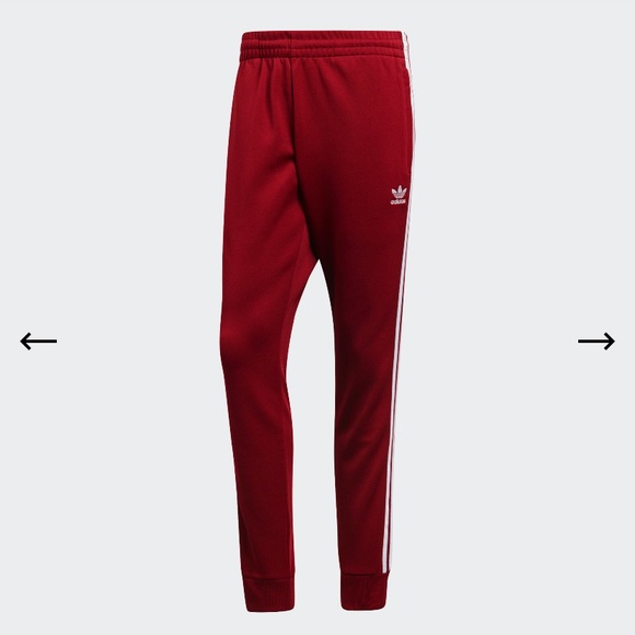 adidas Pants | Adidas Burgundy Track Pants | Poshmark